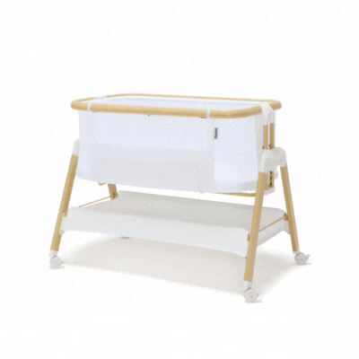 BabyRest Alfie² Bedside Bassinet - Beige/Natural