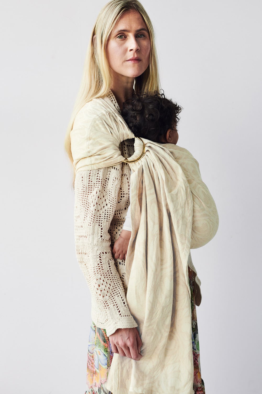 Antipoppe Ring Sling Argus Oat in linen