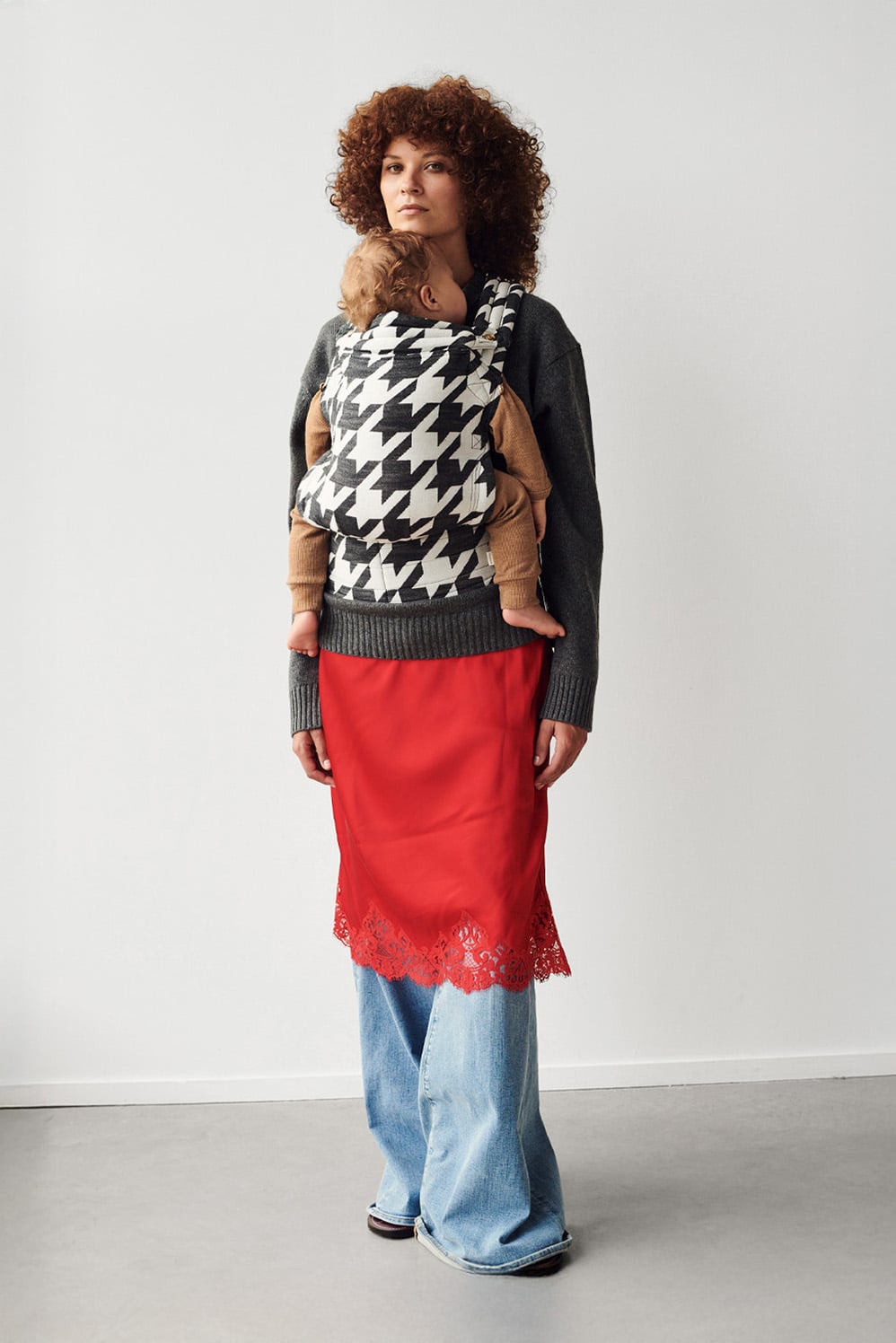 Antipoppe Zeitgeist Tweed BW in cotton