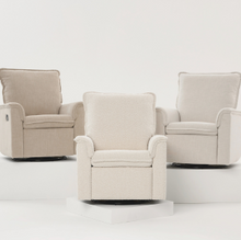 Henry Electric Recliner Glider Chair with USB in Eggshell