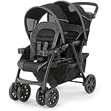 Baby Trend Infant and Toddler Double Stroller & Car Seat Combo, 2 Pc Set, Stormy - Portable and Lightweight Stroller Duo and Car Seat Travel System Tandem