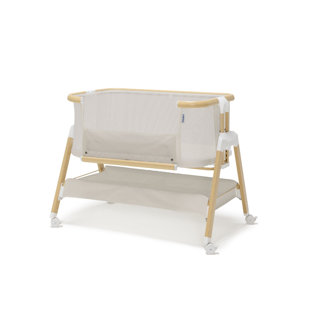 BabyRest Alfie² Bedside Bassinet - Beige/Natural