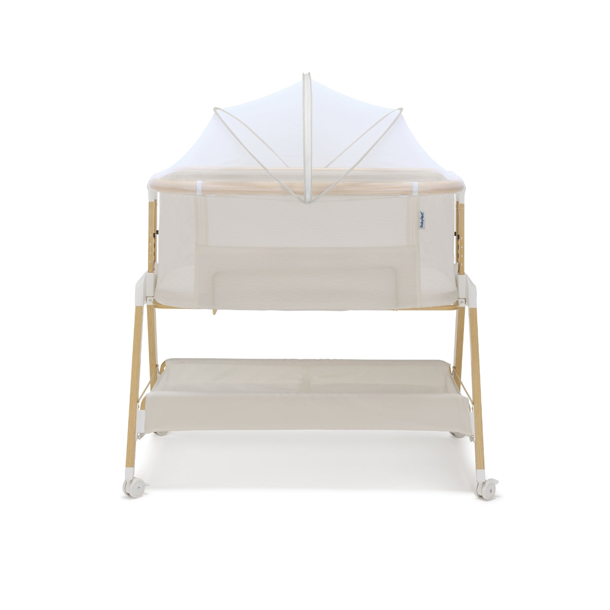 BabyRest Alfie² Bedside Bassinet - Beige/Natural