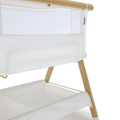 BabyRest Alfie² Bedside Bassinet - White/Natural