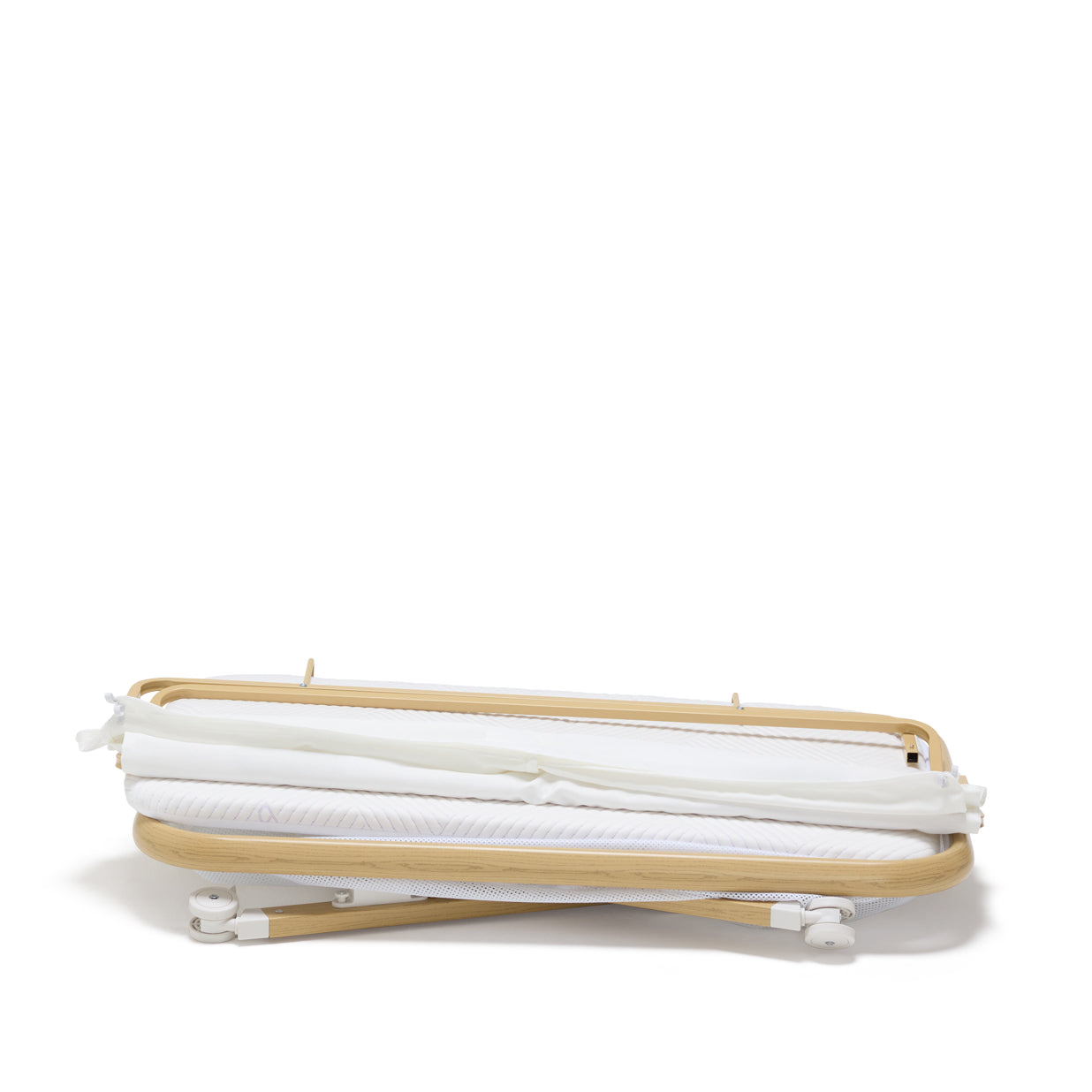 BabyRest Alfie² Bedside Bassinet - White/Natural