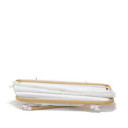 BabyRest Alfie² Bedside Bassinet - White/Natural