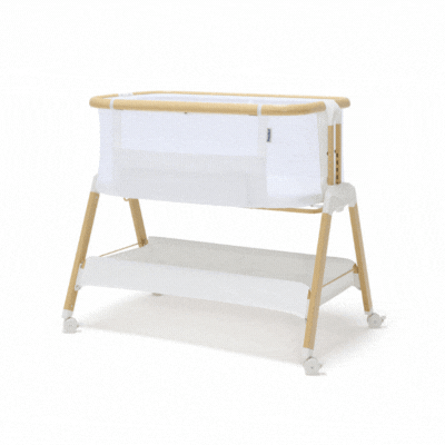 BabyRest Alfie² Bedside Bassinet - Beige/Natural