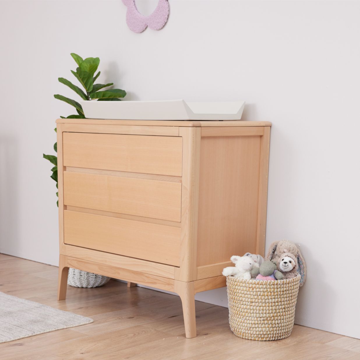 BabyRest Amara Cot & Chest Nursery Package - Beech