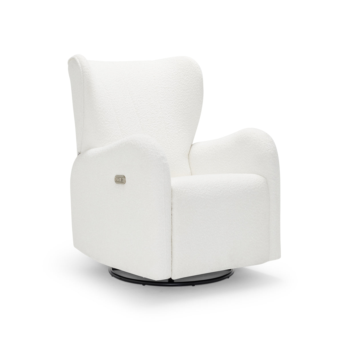 BabyRest Celeste Electric Nursery Chair - White Boucle