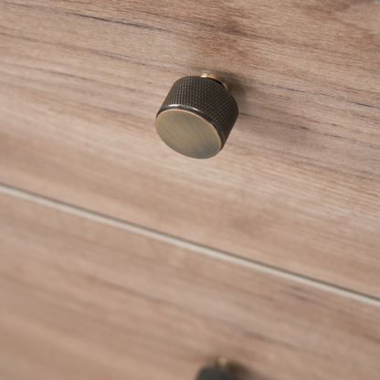Como Chest & Changer in Distressed Oak & Slate Grey