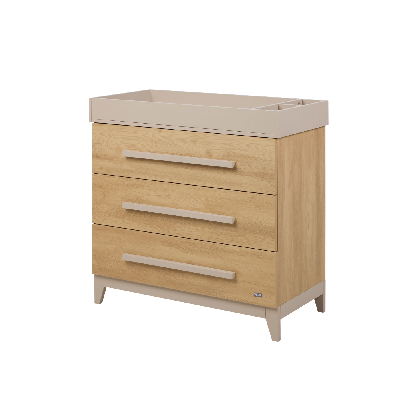 Hallee Chest Changer in  Mushroom & Golden Oak