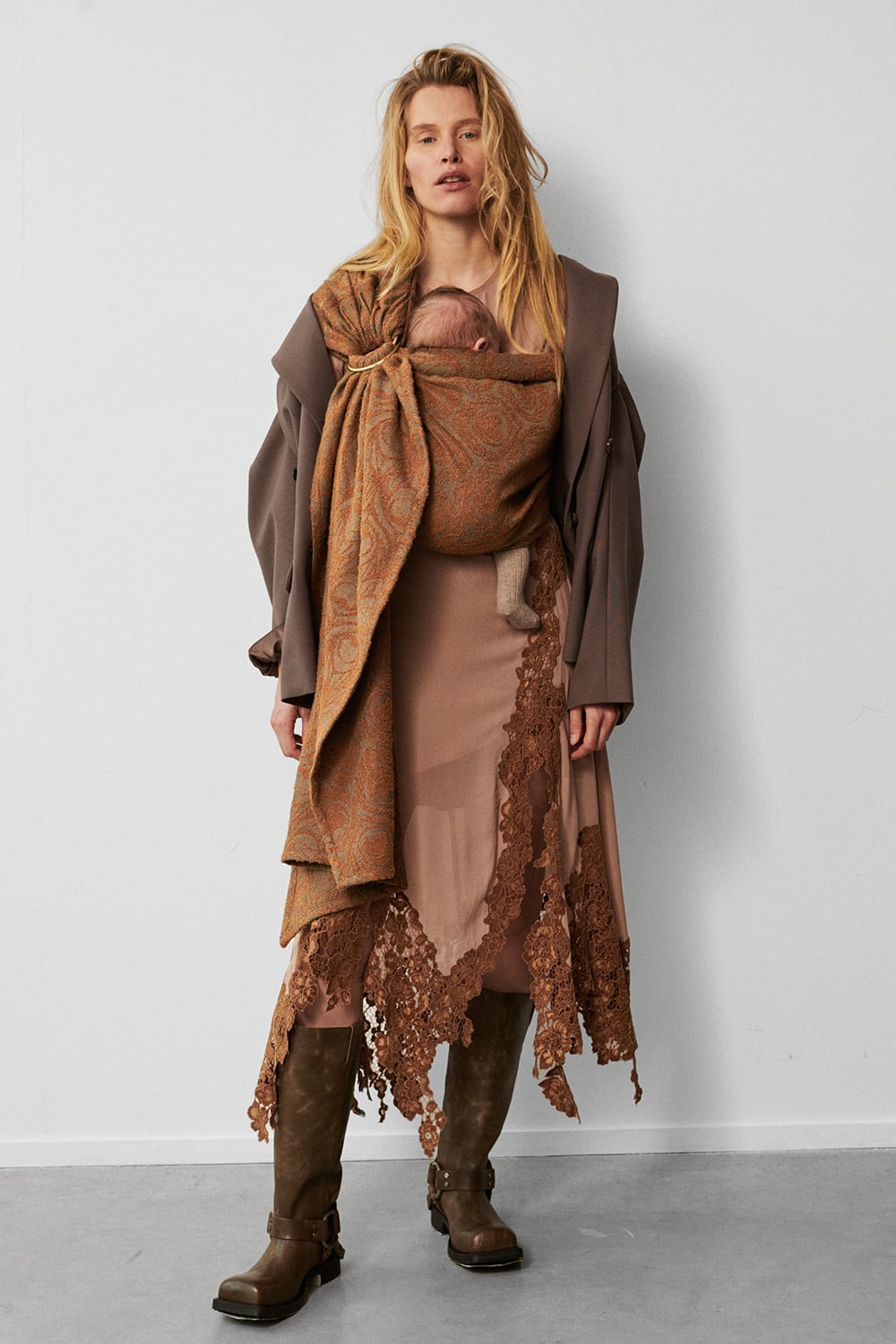 Antipoppe Ring Sling Argus Bolivar in vicuña and cashmere