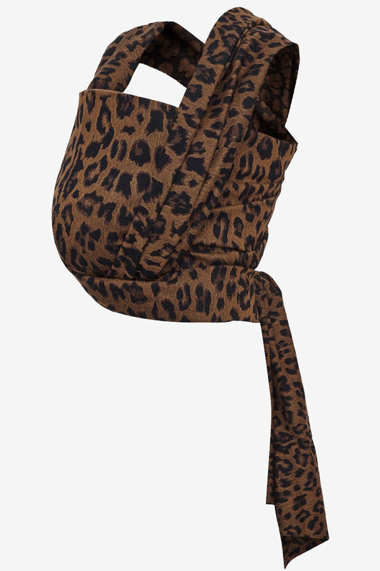 Antipoppe Baby Wrap Leopard Mania in cotton and cashmere