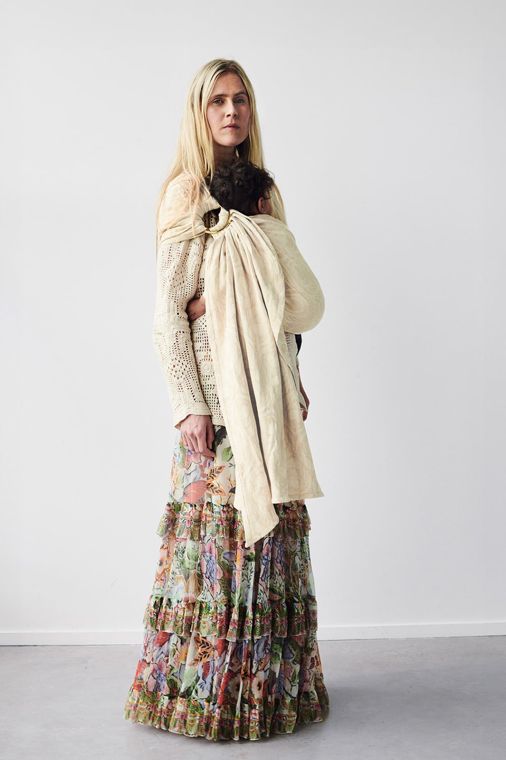 Antipoppe Ring Sling Argus Oat in linen