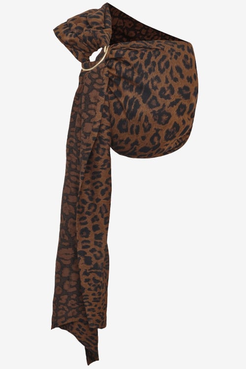 Antipoppe Ring Sling Leopard Mania in cotton and cashmere